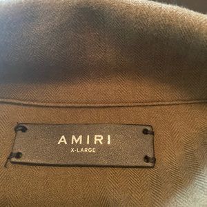 X-Large Amiri Military palms button up shirt